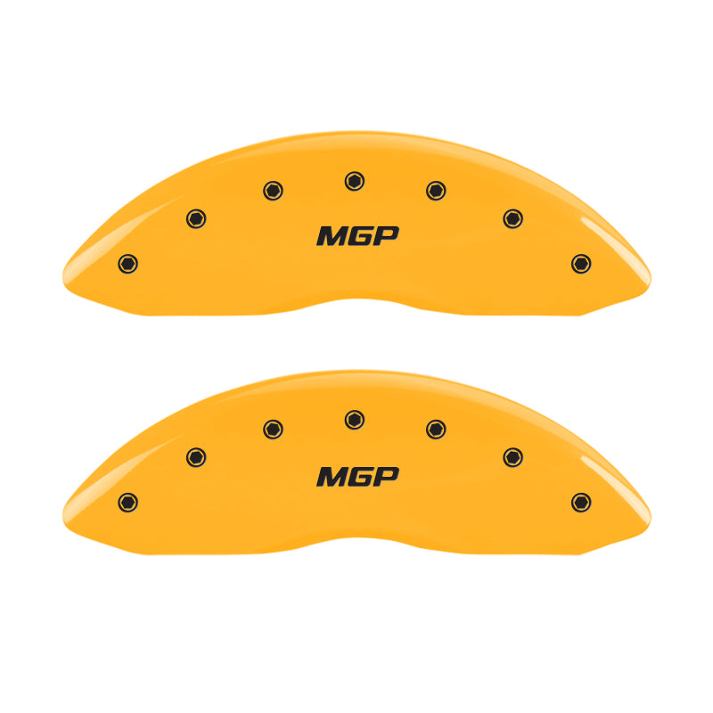MGP 4 Caliper Covers Engraved Front & Rear MGP Yellow Finish Black Characters 2003 BMW 525I - GTR Auto