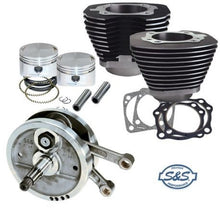 Load image into Gallery viewer, S&amp;S Cycle 84-99 BT 96in Sidewinder Big Bore Stroker Kit - Wrinkle Black