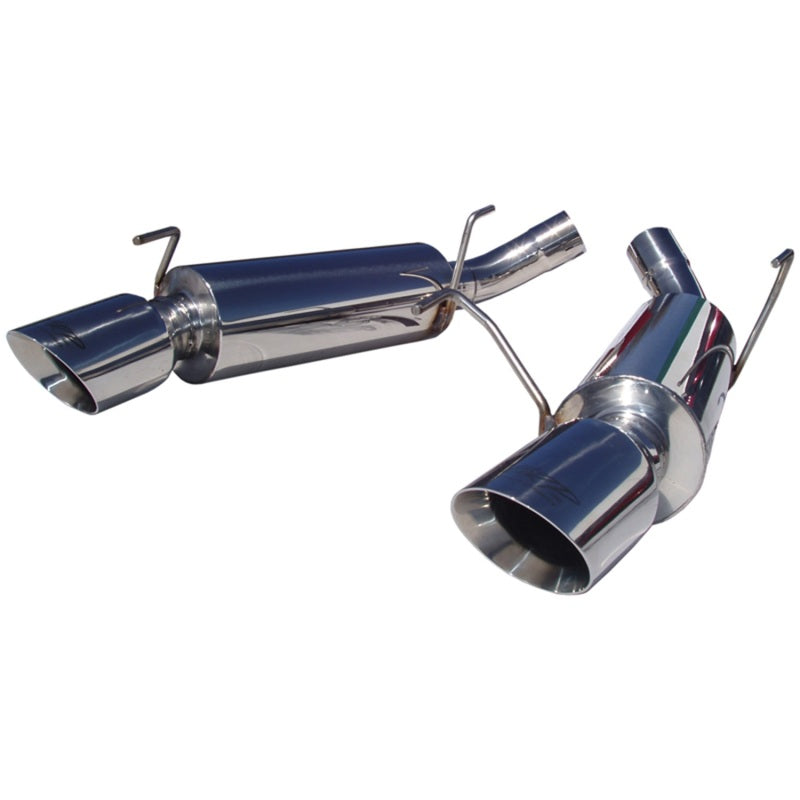 MBRP 05-10 Ford Mustang GT 5.0/Shelby GT500 Dual Mufflers Axle Back Split Rear T304 - GTR Auto