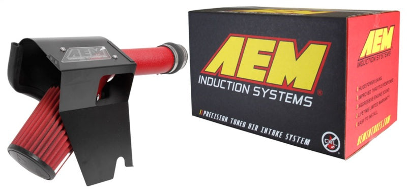 AEM 2018 Subaru WRX STI 2.5L H4 F/I Cold Air Intake System - Wrinkle Red - GTR Auto