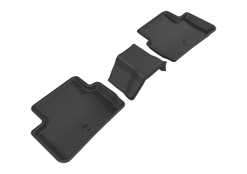 3D MAXpider 2017-2019 Infiniti QX30 Kagu 2nd Row Floormats - Black - GTR Auto