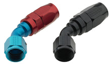 Load image into Gallery viewer, Fragola -4AN x 45 Degree Pro-Flow Hose End - Blue/Red