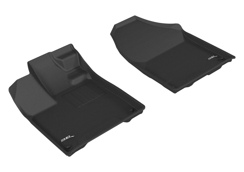 3D MAXpider 2017-2020 Honda Ridgeline Kagu 1st Row Floormat - Black - GTR Auto