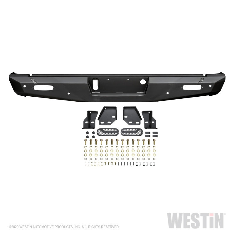 Westin 14-18 Chevy Silverado 1500 Pro-Series Rear Bumper - Textured Black - GTR Auto