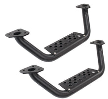 Load image into Gallery viewer, Go Rhino Dominator Extreme D6 SideSteps - Tex Blk - 4in Drop Down Steps (Pair) - GTR Auto