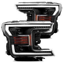 Load image into Gallery viewer, AlphaRex 18-20 Ford F-150 LUXX Style Projector Headlights Alpha Black w/Activation Light/DRL - GTR Auto
