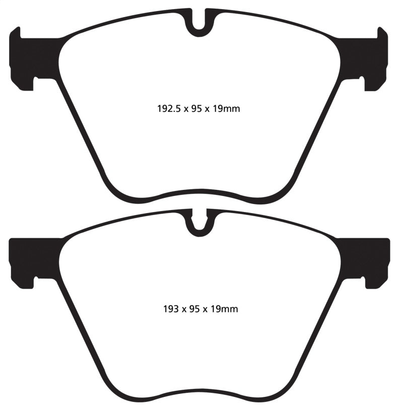 EBC 10+ BMW 760 6.0 Twin Turbo (F01) Greenstuff Front Brake Pads - GTR Auto