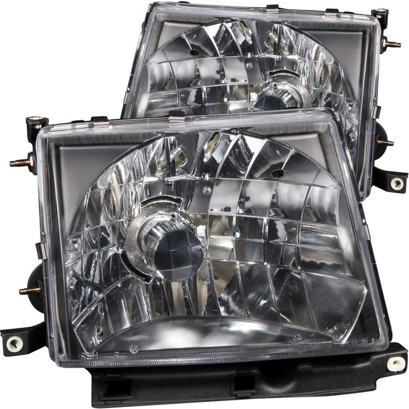 ANZO 1997-2000 Toyota Tacoma Crystal Headlights Black - GTR Auto