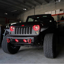 Load image into Gallery viewer, Oracle 7in High Powered LED Headlights - Black Bezel - ColorSHIFT 2.0