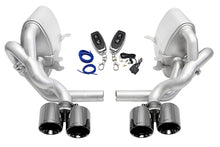 Load image into Gallery viewer, SOUL 05-08 Porsche 997.1 Carrera Valved Exhaust (non-PSE) - Black Chrome Tips