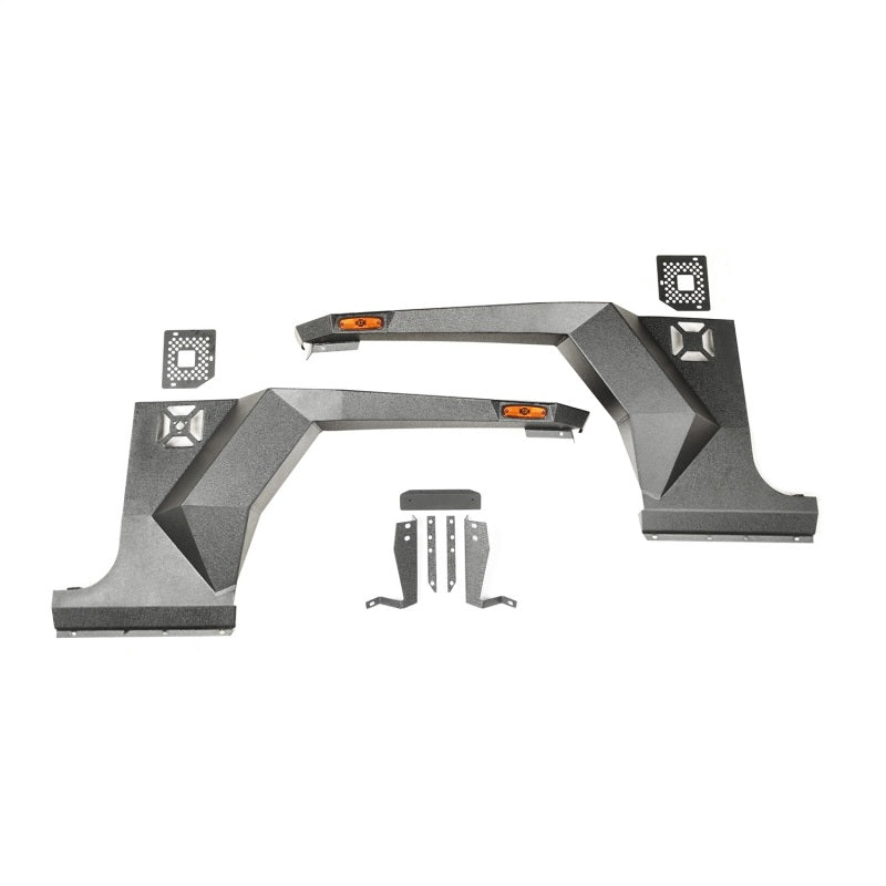 Rugged Ridge XHD Front Armor Fenders Pair 07-18 Jeep Wrangler JK/JKU 11615.01