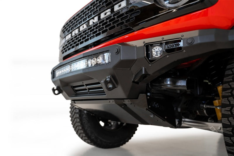 Addictive Desert Designs 2021+ Ford Bronco Stealth Fighter Front Bumper w/ Winch Mount - GTR Auto