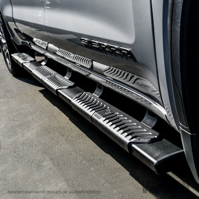 Westin 2019 Chevrolet Silverado/Sierra 1500 Crew Cab (6.5ft) R5 Modular Nerf Step Bars - Black - GTR Auto