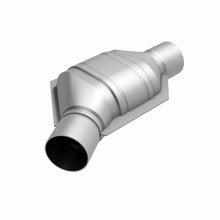 Load image into Gallery viewer, MagnaFlow Universal Catalytic Converter 2.00in Angled Inlet Front CA