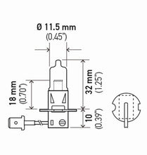 Load image into Gallery viewer, Hella Bulb H3 12V 55W Pk22S T325 +50 (2) - GTR Auto