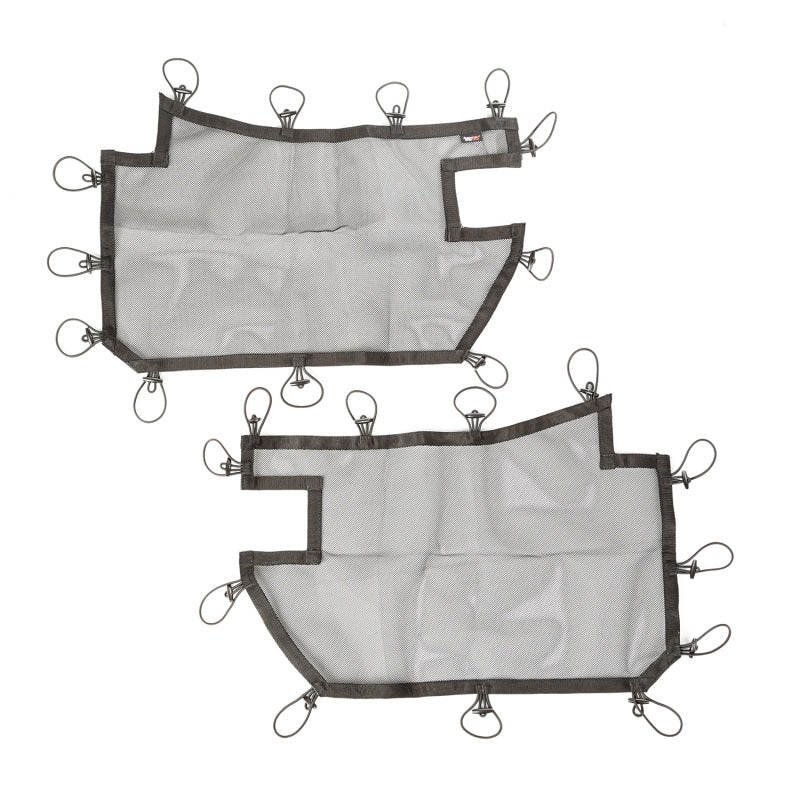 Rugged Ridge Tube Door Covers Front Pair Black 07-18 Jeep Wrangler JK/JKU 13579.50