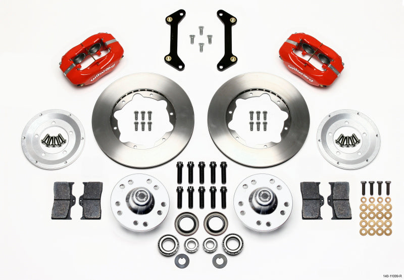 Wilwood Forged Dynalite Front Kit 11.00in Red 79-87 GM G Body - GTR Auto