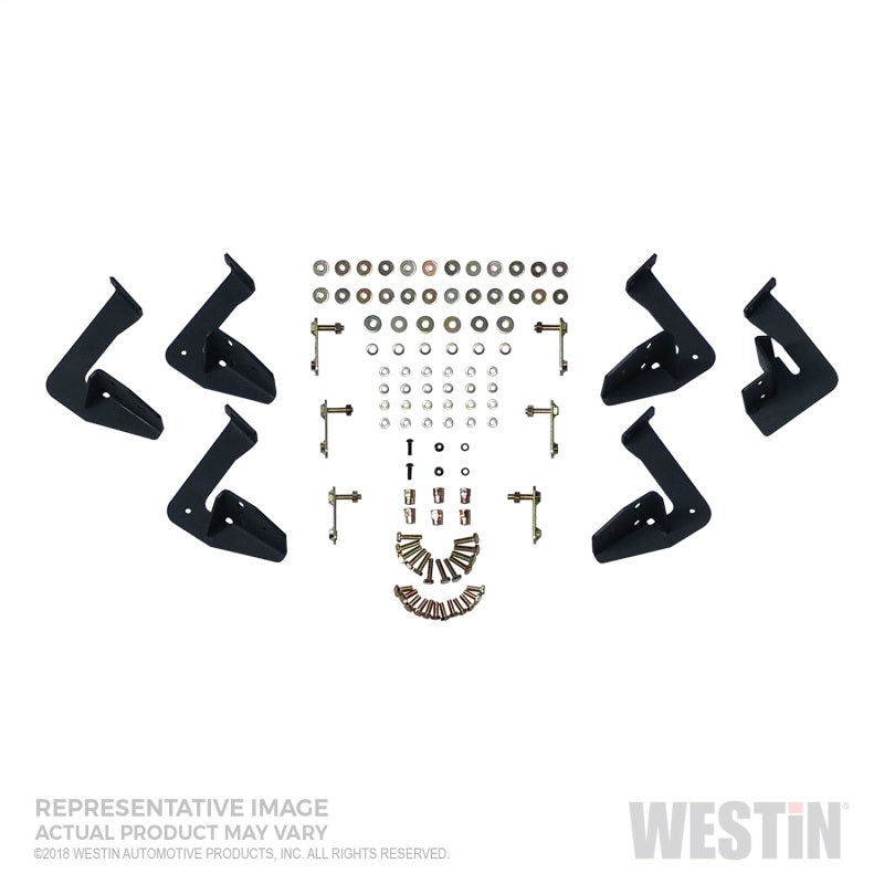Westin/HDX Stainless 15-18 Ford F-150 SC/17-18 F-250/F-350 CC Drop Nerf Step Bars - Textured Black - GTR Auto
