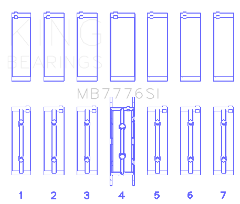 King Engine Bearings BMW N55B30A/N53B30A/N52B30A Main Bearing Set - Size STD - GTR Auto