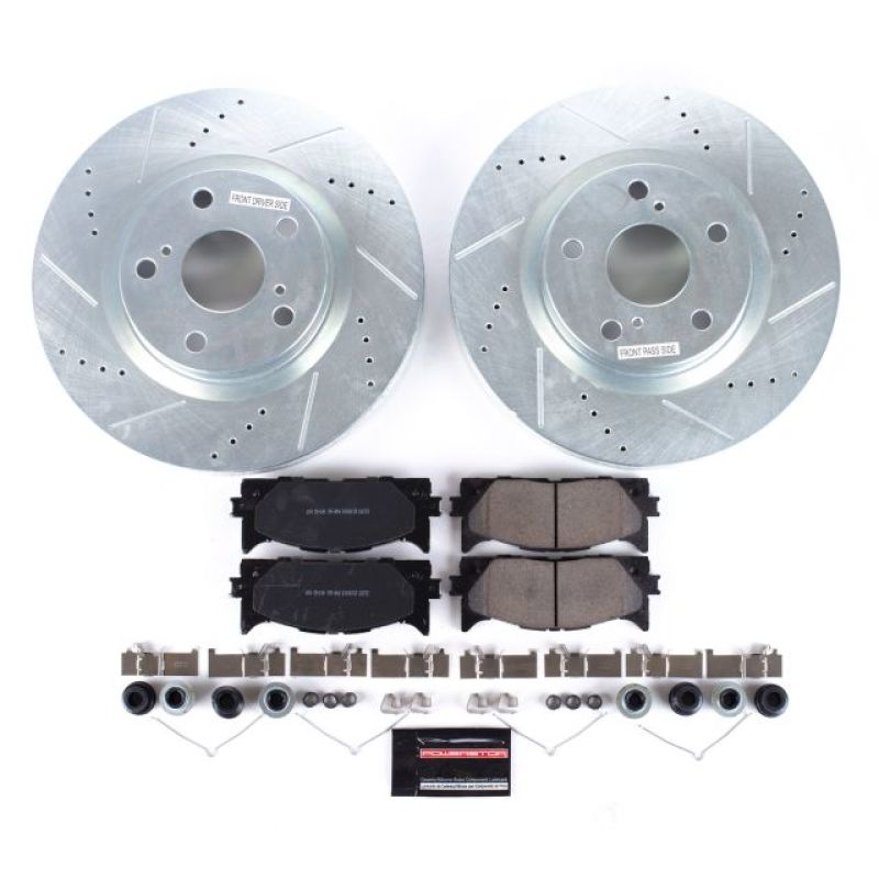 Power Stop 13-18 Lexus ES300h Front Z23 Evolution Sport Brake Kit - GTR Auto
