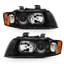 Load image into Gallery viewer, ANZO 2002-2005 Audi A4 Projector Headlight Black G2 (Halogen Type) - GTR Auto