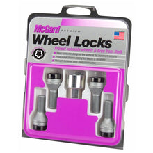 Load image into Gallery viewer, McGard Wheel Lock Bolt Set - 4pk. (Cone Seat) M12X1.25 / 17mm Hex / 22.0mm Shank Length - Black - GTR Auto