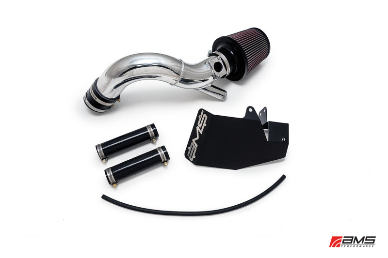 AMS Performance 08-15 Mitsubishi EVO X Replacement Intake Pipe w/MAF Housing & Bungs - Black - GTR Auto