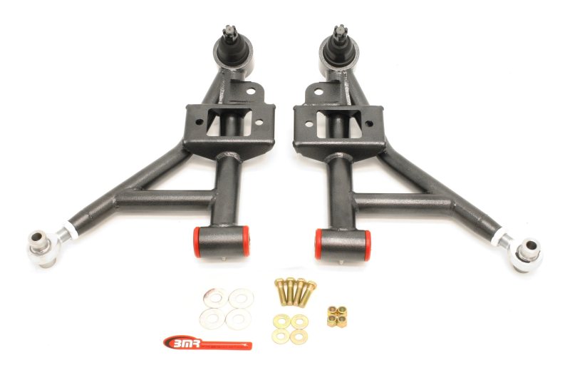 BMR 93-02 F-Body Adj. Lower A-Arms Poly/Rod End Combo - Black Hammertone - GTR Auto