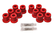 Load image into Gallery viewer, Energy Suspension 81-89 Toyota FJ40/FJ60 Landcruiser 2/4WD Red Front Leaf Spring Bushing (Set of 12) - GTR Auto