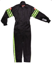 Load image into Gallery viewer, RaceQuip Green Trim SFI-1 JR. Suit - Kids XSM