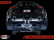 Load image into Gallery viewer, AWE 2020 Toyota Supra A90 Resonated Touring Edition Exhaust - 5in Chrome Silver Tips - GTR Auto