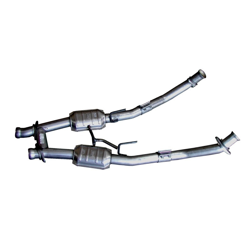 BBK 86-93 Mustang 5.0 High Flow H Pipe With Catalytic Converters - 2-1/2 - GTR Auto