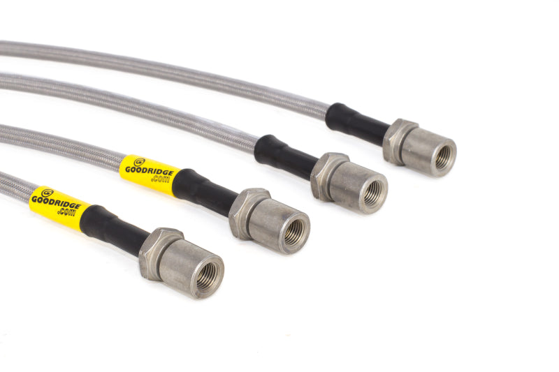 Goodridge 08-14 Subaru STi (w/Brembo Calipers) Stainless Steel Brake Line Kit - GTR Auto
