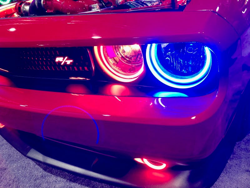 Oracle 08-14 Dodge Challenger Dynamic Surface Mount Headlight Halo Kit - - Dynamic - GTR Auto