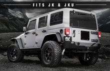 Load image into Gallery viewer, MagnaFlow 07-17 Jeep Wrangler JK 3.8/3.6L Dual Split Rear Exit Black Axle-Back Exhaust - GTR Auto
