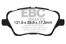 Load image into Gallery viewer, EBC 13-17 Ford Fiesta ST 1.6 Turbo Yellowstuff Front Brake Pads