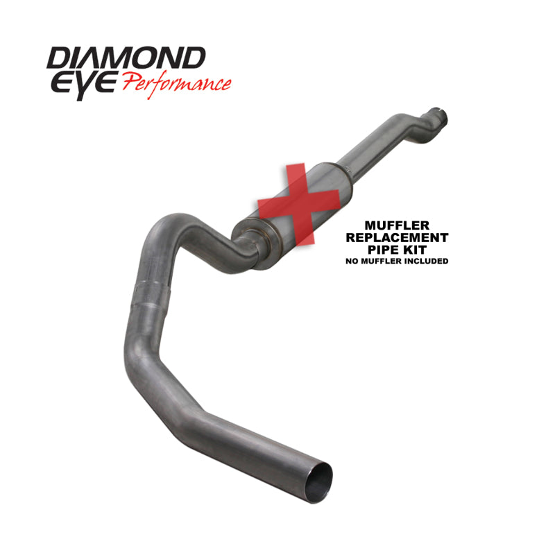 Diamond Eye KIT 4in Catback Single SS: 03-07 FORD 6.0L F250/F350 - GTR Auto
