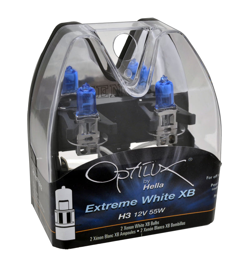 Hella H3 12V 55W Xen White XB Bulb (Pair) - GTR Auto