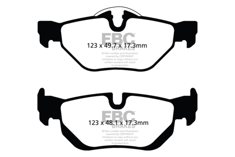 EBC 13+ BMW X1 2.0 Turbo (28i) Greenstuff Rear Brake Pads - GTR Auto