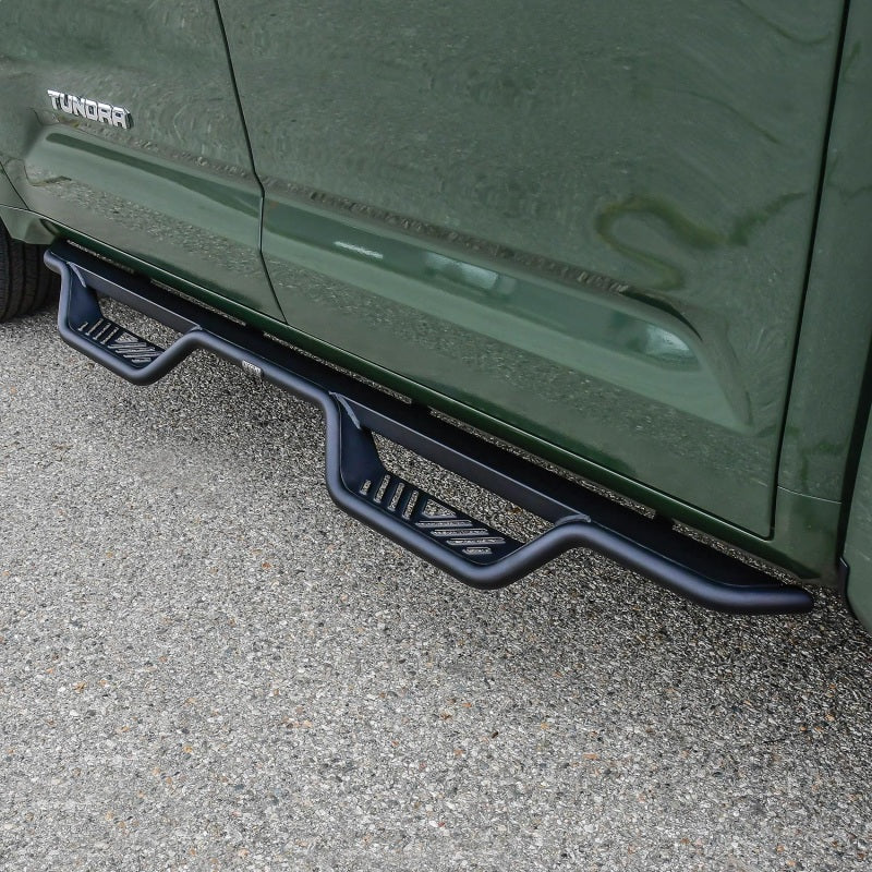 Westin 2022+ Toyota Tundra Crew Max Outlaw Nerf Step Bars - Textured Black - GTR Auto