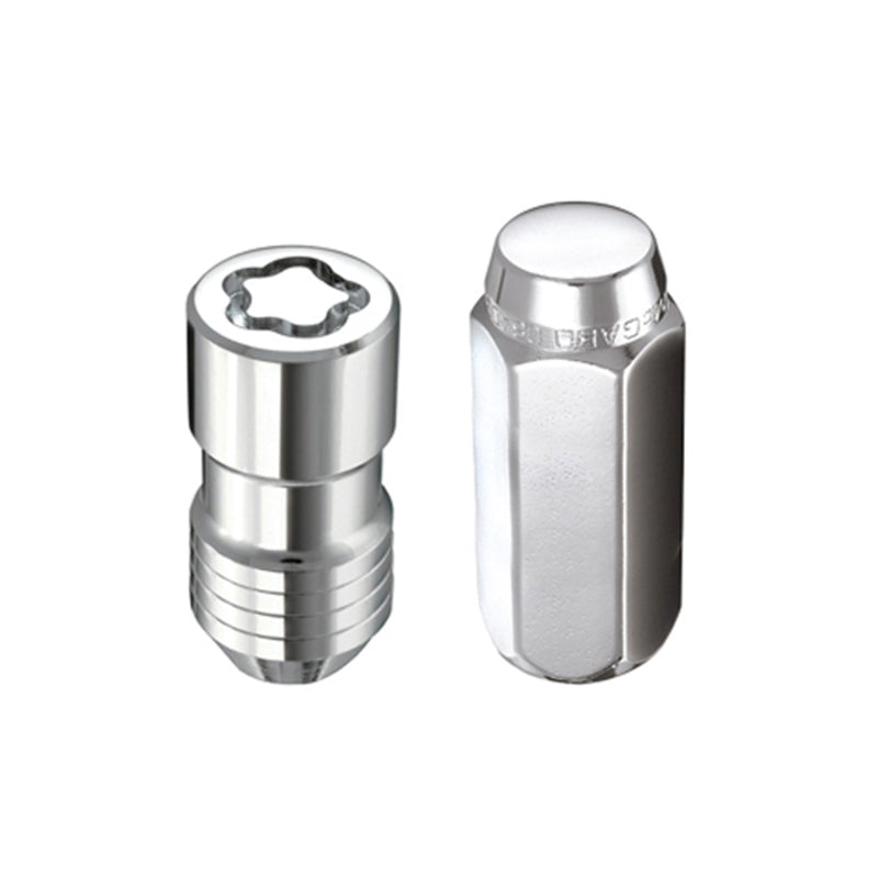 McGard 8 Lug Hex Install Kit w/Locks (Cone Seat Nut) M14X2.0 / 13/16 Hex / 2.25in. Length - Chrome - GTR Auto