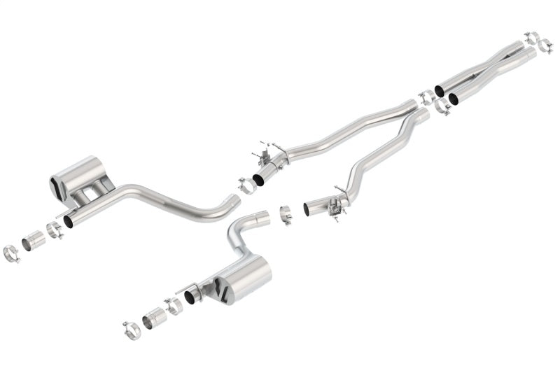 Borla 2015 Dodge Challenger Hellcat 6.2L V8 ATAK Catback Exhaust No Tips Factory Valance - GTR Auto