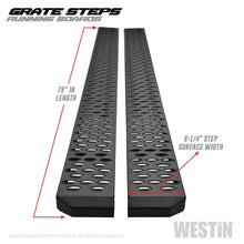 Load image into Gallery viewer, Westin Grate Steps Running Boards 79 in - Textured Black - GTR Auto