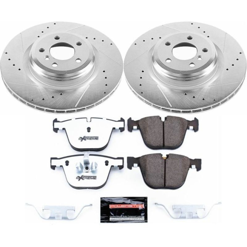 Power Stop 09-10 BMW 750i Rear Z26 Street Warrior Brake Kit - GTR Auto