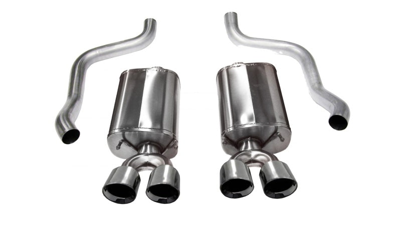 Corsa 2009-2013 Chevrolet Corvette C6 6.2L V8 Polished Sport Axle-Back Exhaust - GTR Auto