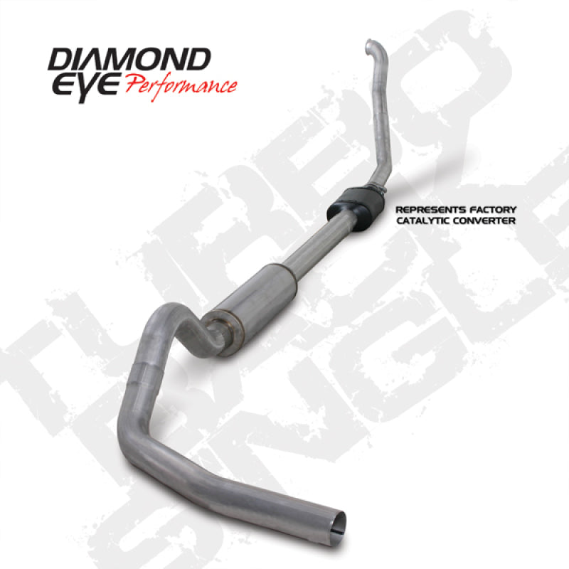 Diamond Eye KIT 4in Turbo Back Single AL: 94-97 FORD 7.3L F250/F350 PWRSTROKE NFS W/ CARB EQUIV STDS - GTR Auto
