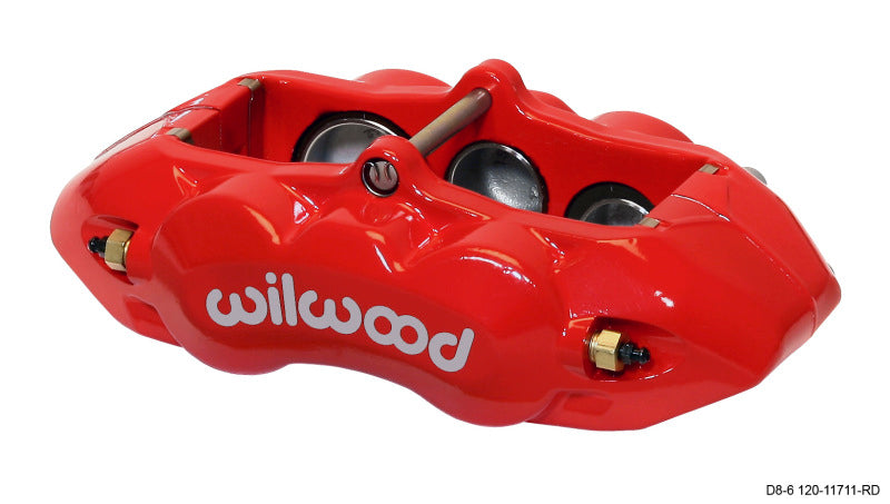 Wilwood Caliper-D8-6 R/H Front Red 1.88/1.38/1.25in Pistons 1.25in Disc - GTR Auto