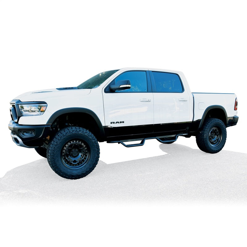 Westin 19-22 Ram 1500 Crew Cab (Excl. 19-22 Ram 1500 Classic) Outlaw Nerf Step Bars - Textured Black - GTR Auto