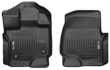 Load image into Gallery viewer, Husky Liners 15-23 Ford F-150 Super/Super Crew Cab WeatherBeater Black Front Floor Liners - GTR Auto