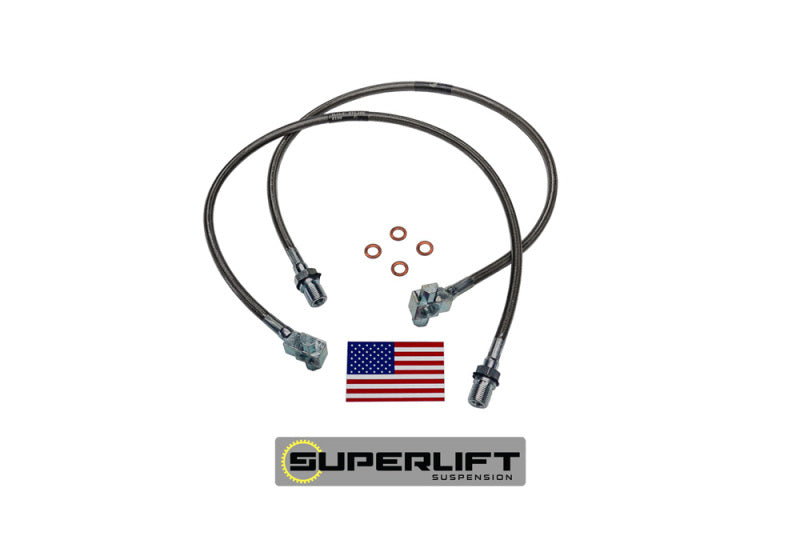Superlift 71-78 GM Pickup/Blazer/Suburbanwith 8-12in Lift Kit (Pair) Bullet Proof Brake Hoses - GTR Auto